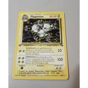 Magneton Pokémon Trading Card 1st Edition 26/62 mint Basic